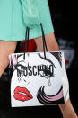 <p>A graphic tote bag from the Moschino FW18 show. (Photo: Getty Images) </p>