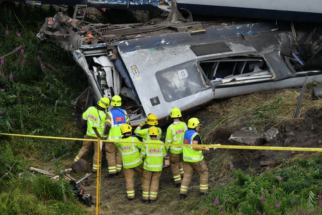 Train derailed at Stonehaven