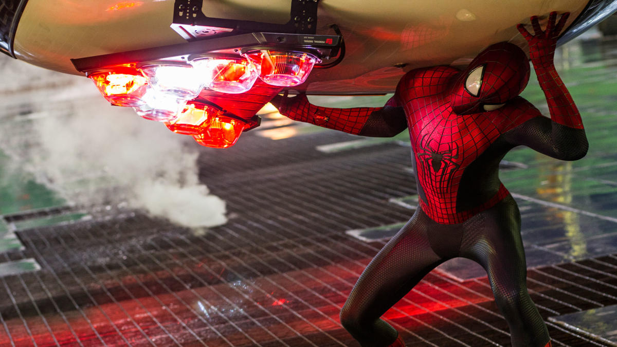 Andrew Garfield Is Still Living the Dream in 'The Amazing Spider-Man 2′