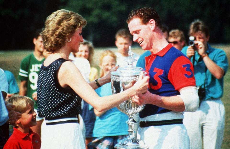 PHOTO: Princess Diana and Major James Hewitt. (Ron Dadswell/Shutterstock, FILE)