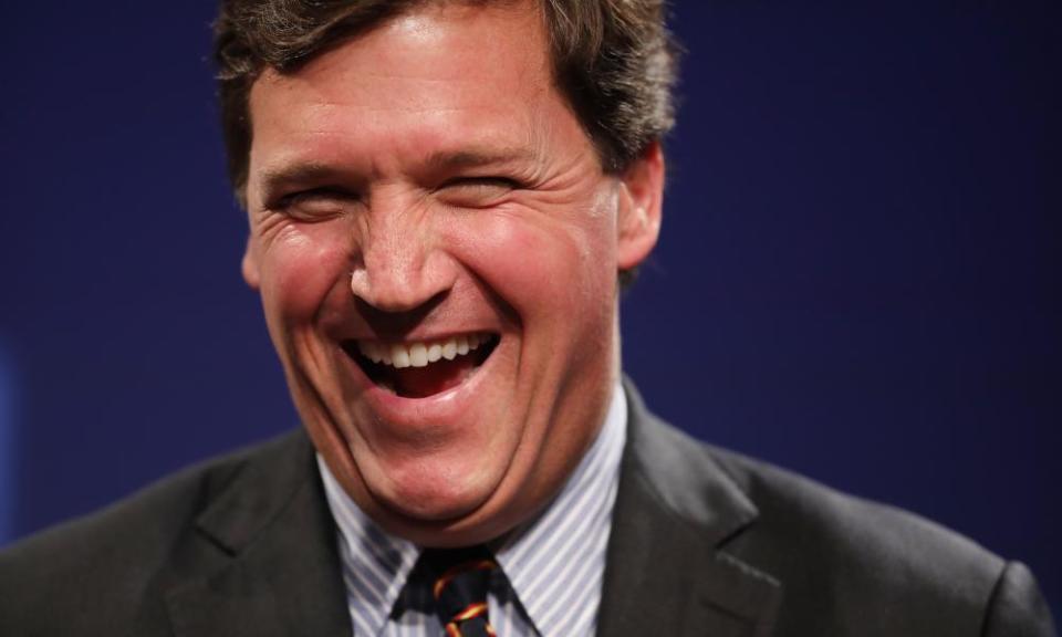 Tucker Carlson appears at the National Review Institute’s Ideas Summit in Washington, in March 2019.