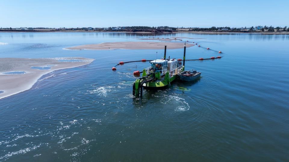 The weather has caused delays in the dredging of the channel leading to Malpeque Bay. This has been an issue for years. 