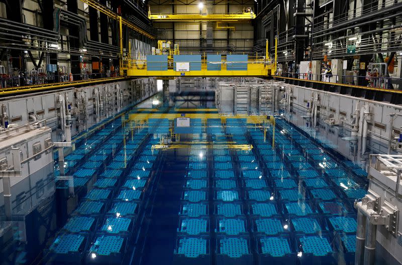 FILE PHOTO: France's only nuclear waste reprocessing plant in La Hague