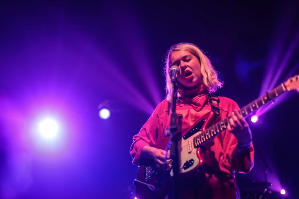 Lindsey Jordan of Snail Mail performing at Coachella in 2018.