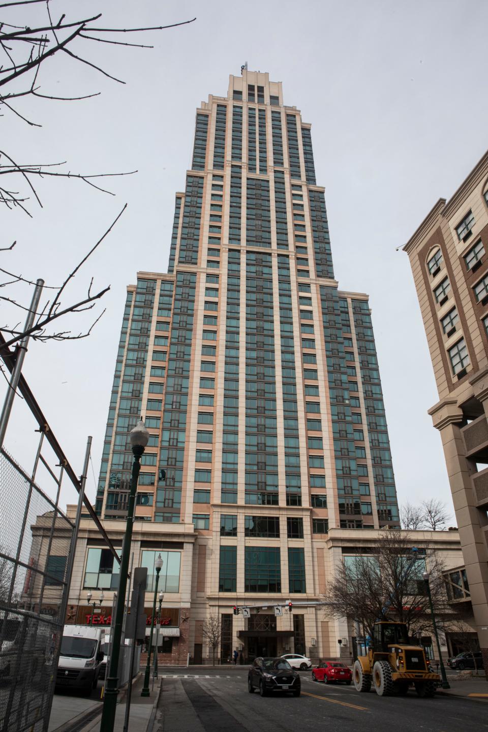 Trump Plaza at 175 Huguenot St. in New Rochelle, photographed Feb. 12, 2024.