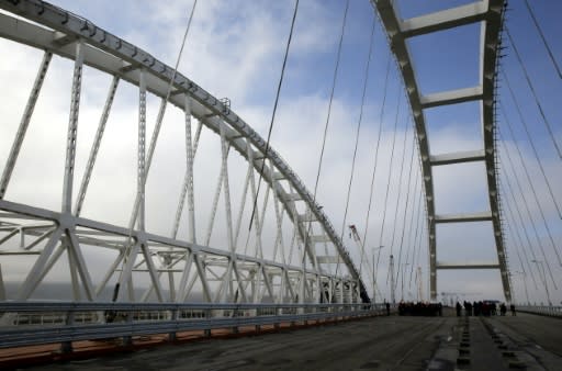 The Crimean Bridge, at 19 kilometres (nearly 12 miles) will be Europe's longest, overtaking Lisbon's Vasco da Gama Bridge