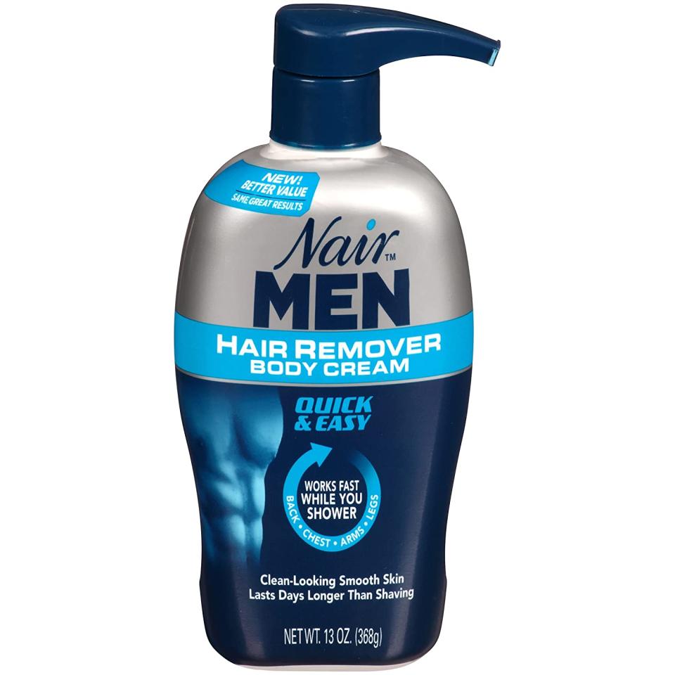 Nair Men Hair Remover Body Cream; how to manscape