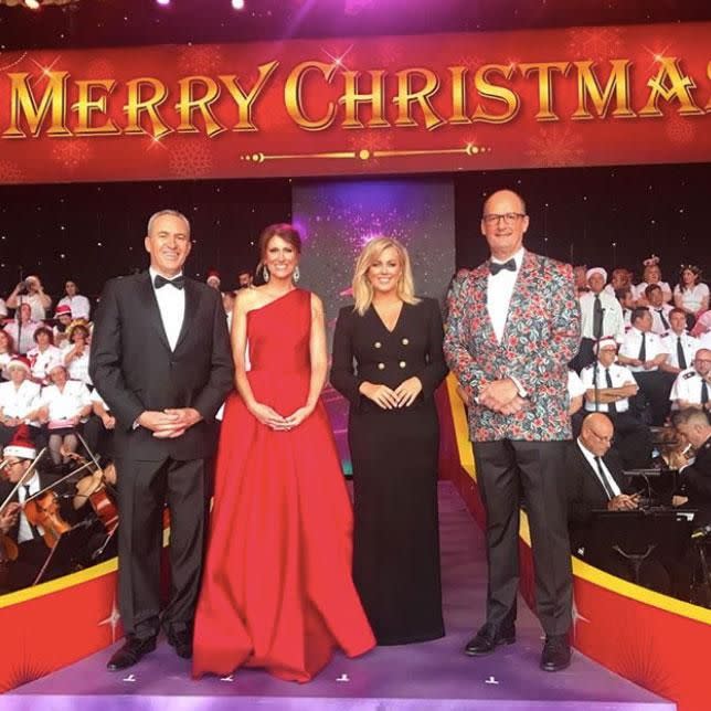 Kochie pictured with fellow Sunrise stars Samantha Armytage, Natalie Barr, and Mark Beretta. Source: Instagram