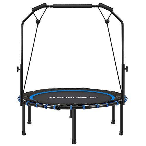 10) SONGMICS 40 Inch Mini Fitness Trampoline Indoor with Bungee Cords