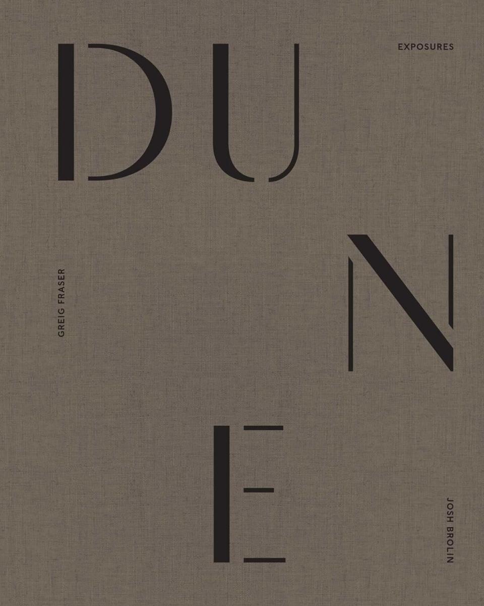 gray book cover that reads "Dune"