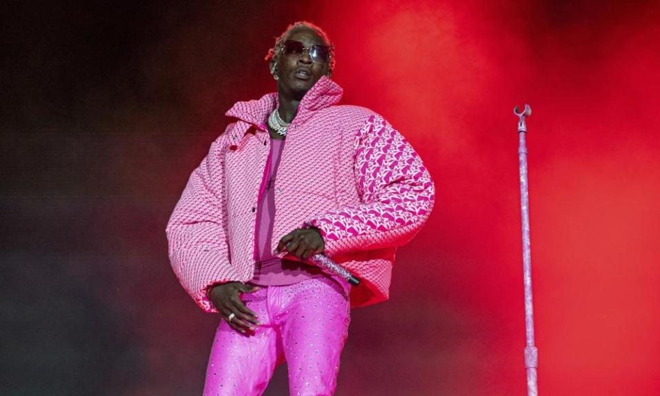 Young Thug at the 2021 Lollapalooza festival.