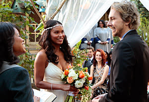 Joy Bryant and Dax Shepherd, Parenthood | Photo Credits: Chris Haston/NBC