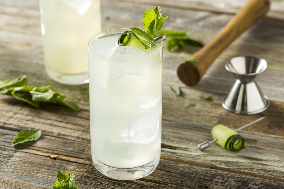 24) Cucumber Gin Fizz