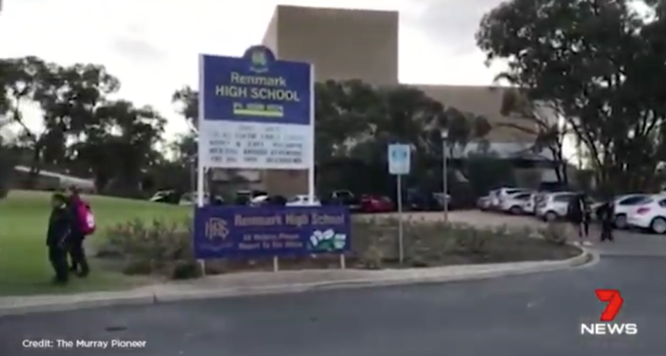 A 17-year-old female student is in hospital after allegedly being stabbed by another student Renmark High School. Source: 7 News