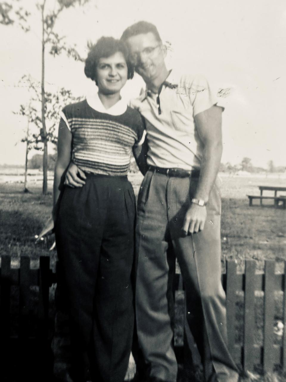 Dick Sullivan and Roselyn Iannello photographed in July 1954.