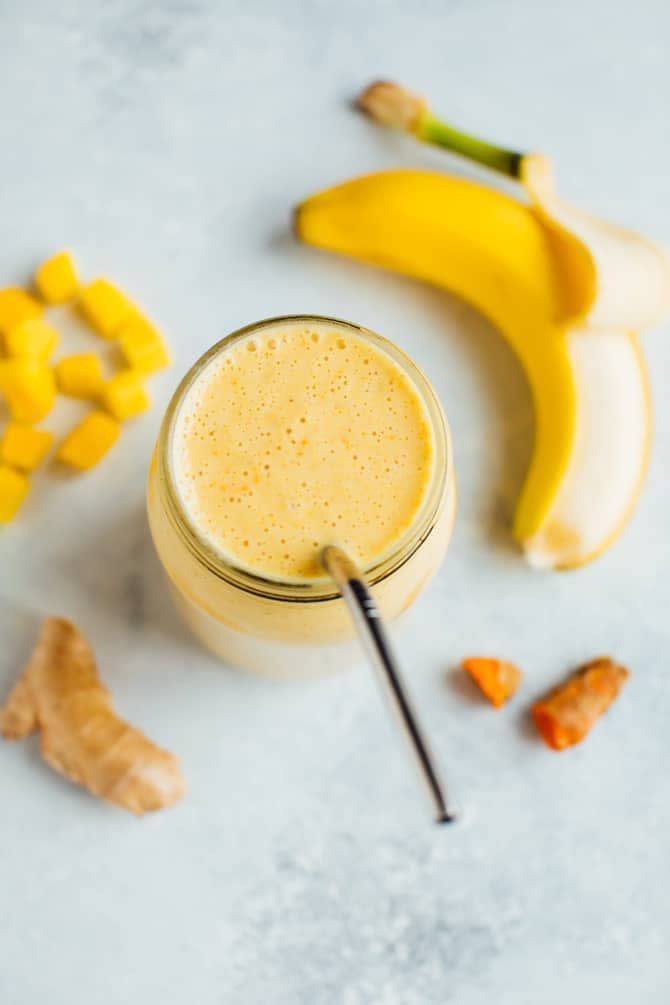 7) Golden milk smoothie