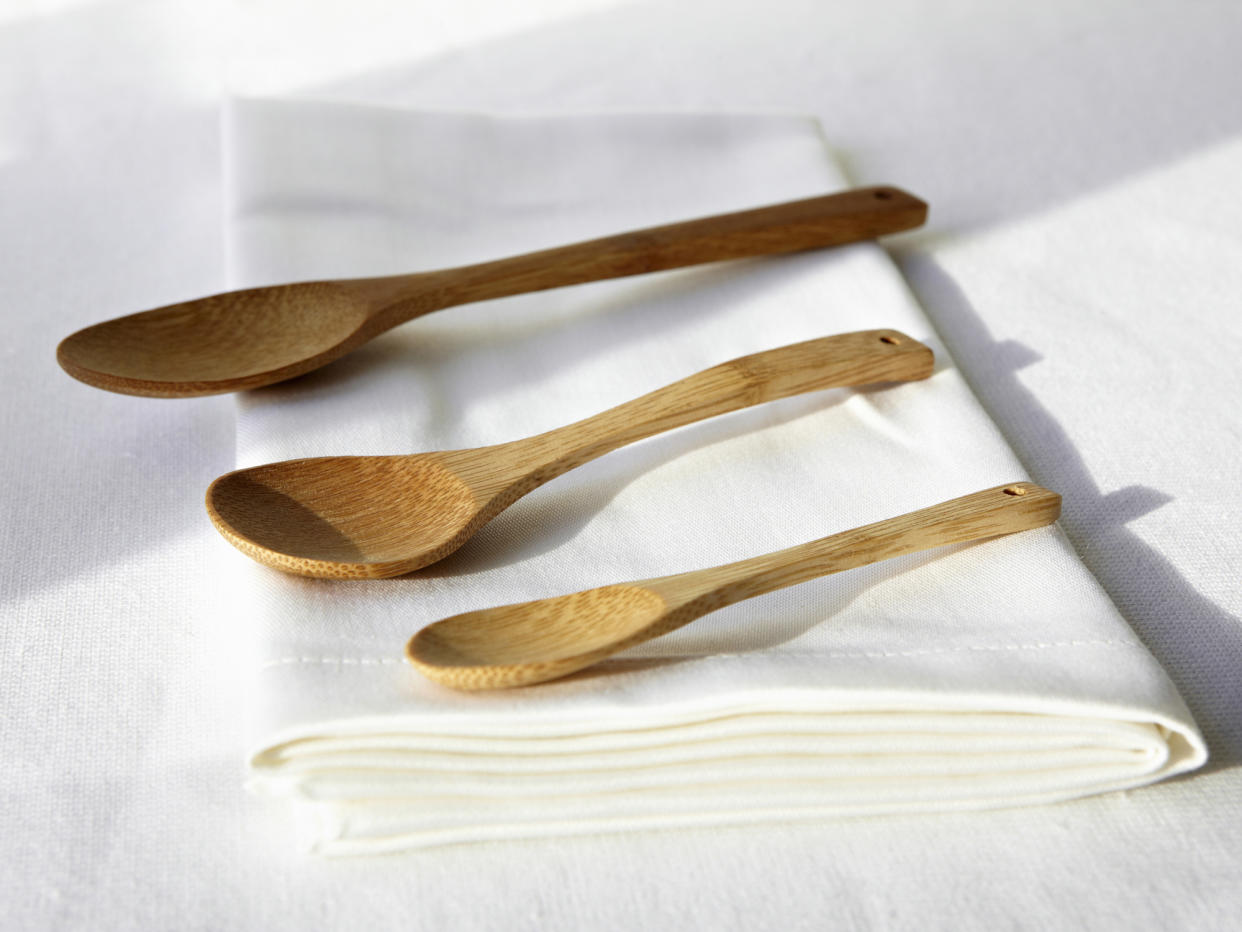 Wooden spoons should be allowed to dry fully after cleaning. (Getty Images)