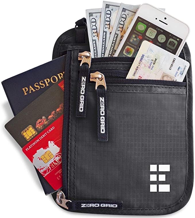 Zero-Grid-Hands-Free-Neck-Passport-Wallet