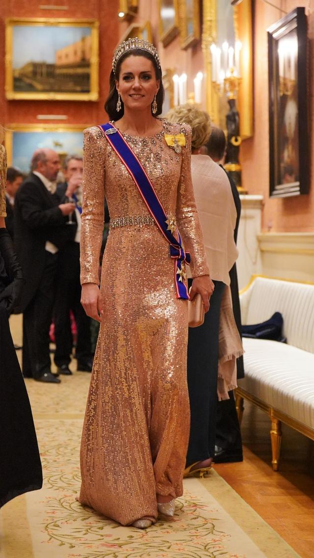 The Princess of Wales looks beautiful in Needle & Thread sequin dress
