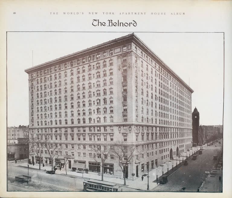 Cuando se construyó Belnord en 1909, su arquitecto, H. Hobart Weekes, de Hiss &amp; Weekes, se jactó de que era el edificio de apartamentos más grande del país.