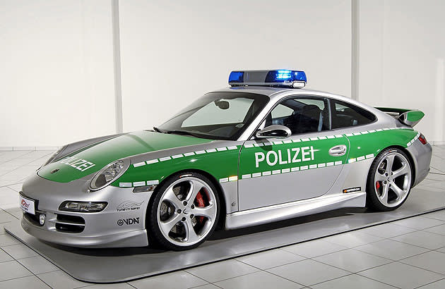 This extensively modified Porsche 911 Carrera S used by German Police is capable of over 186 mph and sprinting to 60 mph in just 4.5 seconds.