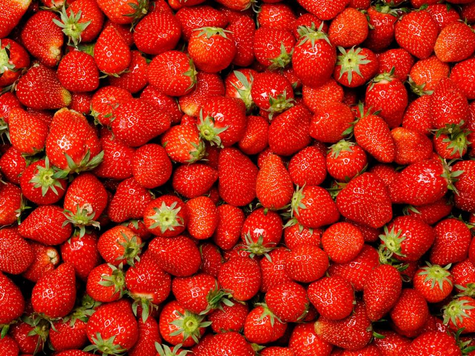 Run, don’t walk, to the supermarket for British strawberry season (Getty)