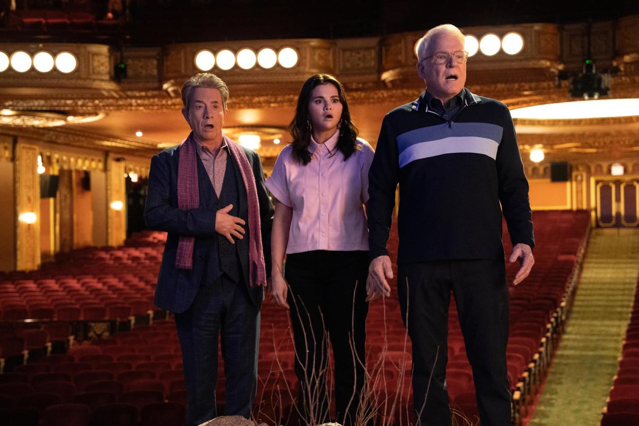 Steve Martin, Selena Gomez and Martin Short in Only Murders in the Building