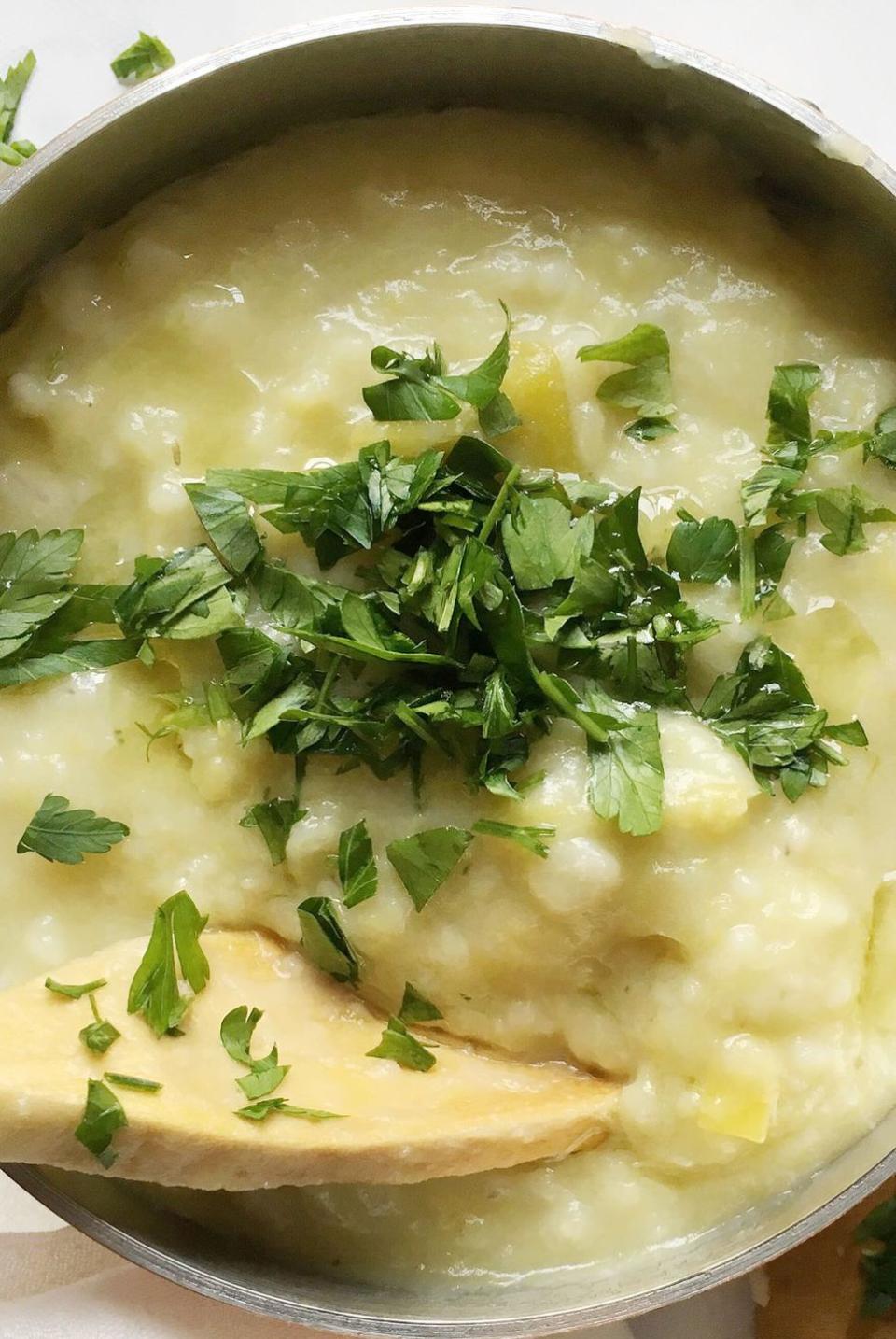 Potato, Leek and Barley Soup