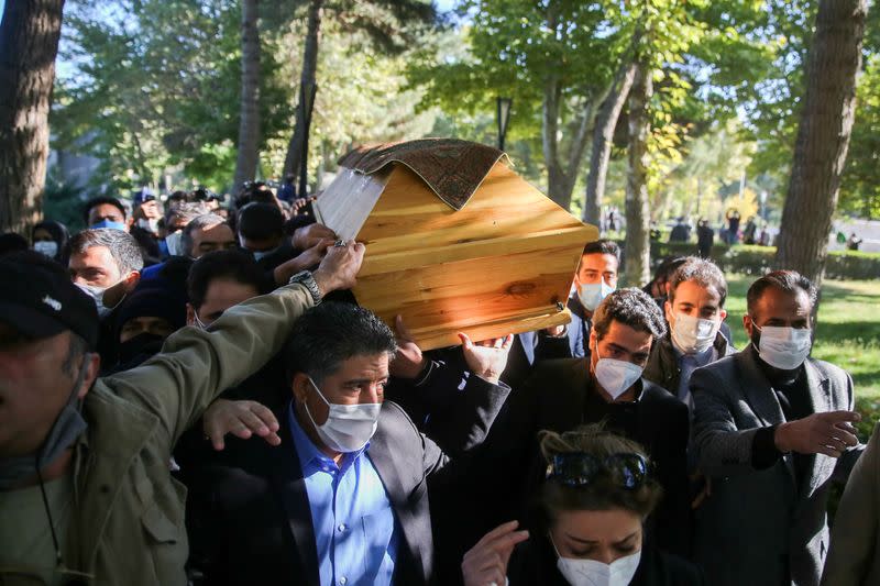 Iranian composer and opposition figure Mohammad Reza Shajarian's funeral, in Tus