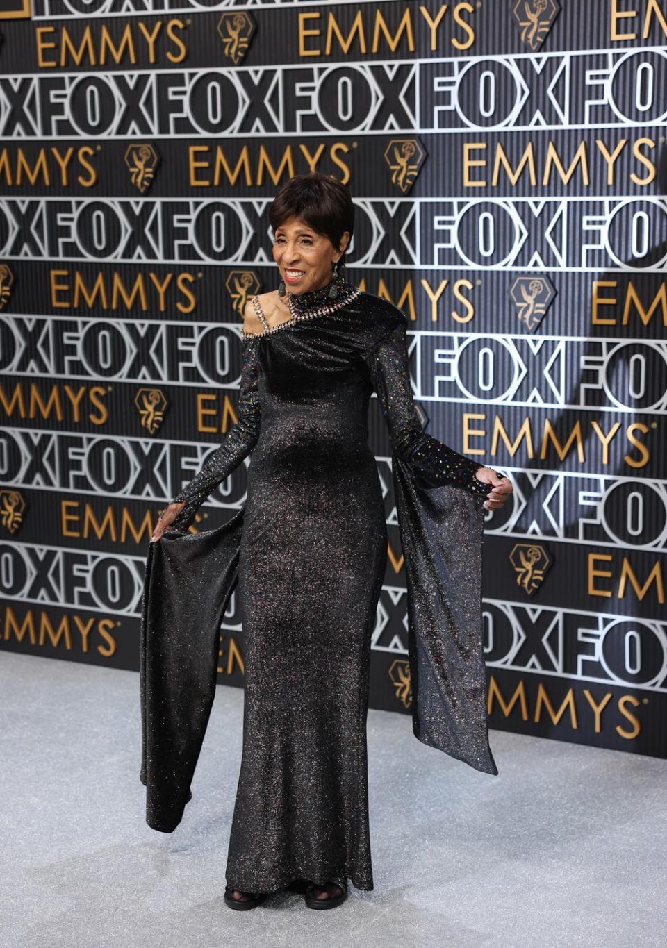 Los Angeles, CA January 15 Marla Gibbs arrives at the 75th Primetime Emmy Awards at the Peacock Theater in Los Angeles, CA, Monday, January 15, 2024 Jay L Clendenin Los Angeles Times via Getty Images