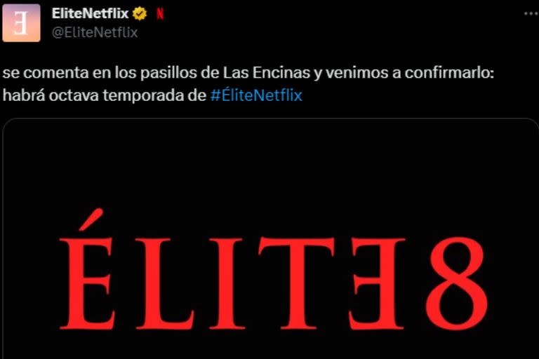 Netflix confirmó que Elite tendrá octava temporada (Captura Twitter)