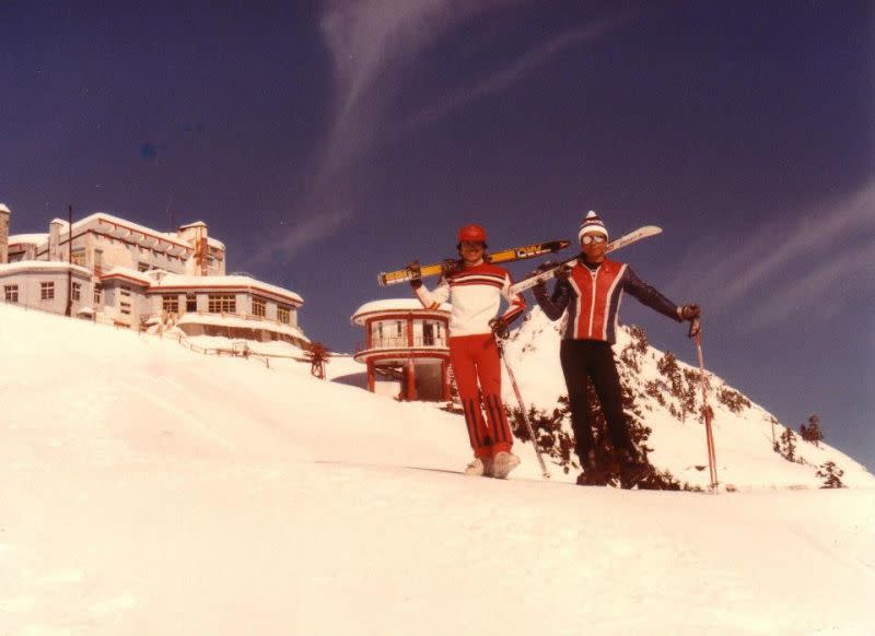 ▲1986年合歡山雪景，當年國人不用出國就能追雪。滑雪協會吳永義提供