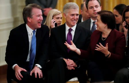 FILE PHOTO: U.S. Supreme Court Associate Justices Kavanaugh, Gorsuch and Kagan attend Presidential Medal of Freedom ceremony in Washington