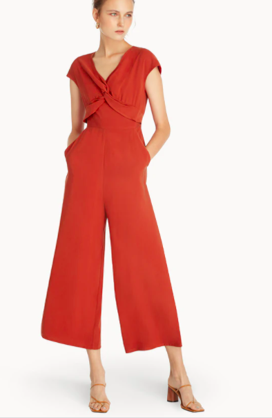 Premium Twisted V Neck Jumpsuit. PHOTO: Pomelo