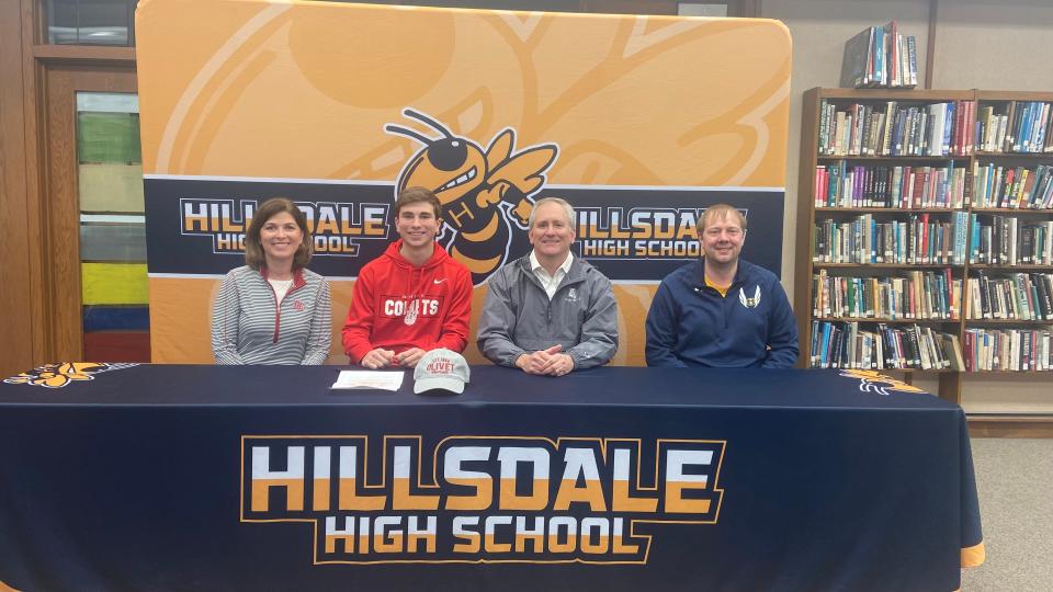 Hillsdale senior Peter Moore will continue his track career at Olivet College.