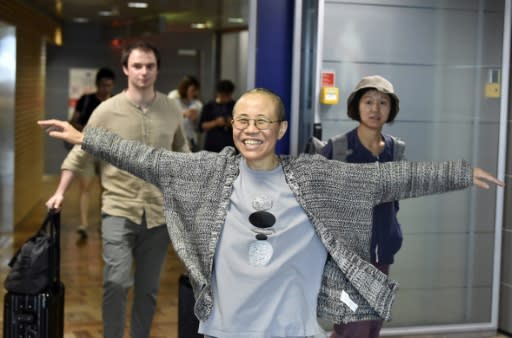 After being allowed to leave China, Liu Xia flew via Helsinki to Berlin, where she arrived just days before the first anniversary of her husband's death from liver cancer