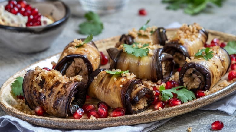 Georgian eggplant rolls