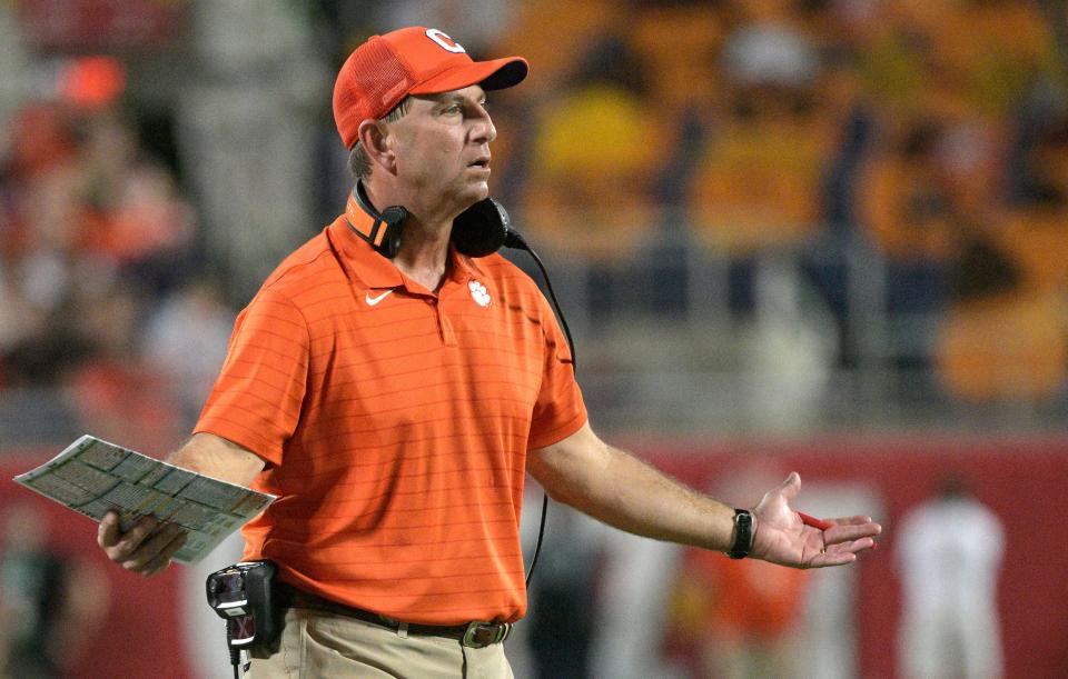 Will Dabo Swinney and Clemson beat Georgia Tech in Week 1 of the 2022 college football season?