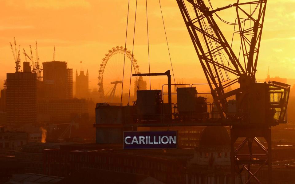 Six former Carillion bosses will give evidence in Parliament this week - AFP