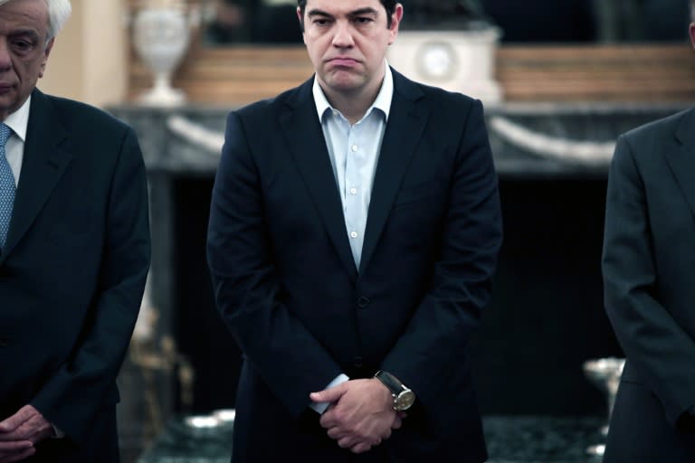 Greek Prime Minister Alexis Tsipras, pictured on July 18, 2015, is riding high in the opinion polls despite trouble in his ranks