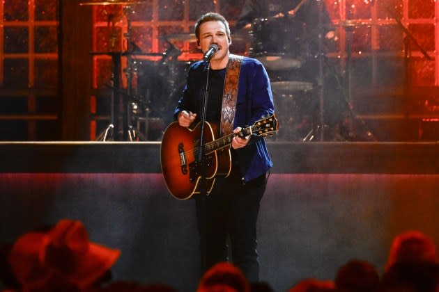 Morgan Wallen onstage at the 2023 CMA Awards. On Sunday night, the singer was arrested at a Nashville honky-tonk. - Credit: Astrida Valigorsky/WireImage