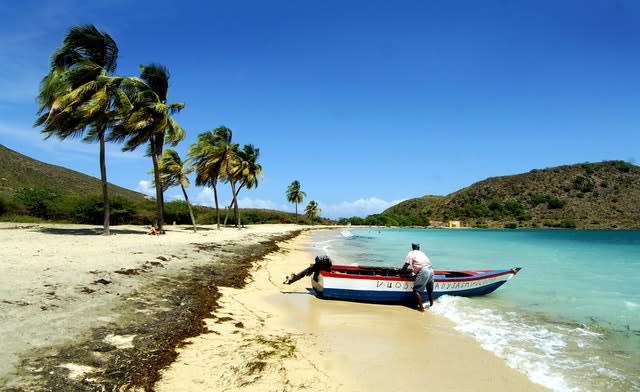 St Kitts is a Caribbean paradise island for tourists but visitor numbers across the West Indies have fallen during the pandemic. Rui Vieira.