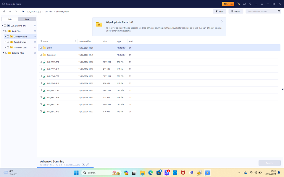 EaseUS Data Recovery Wizard screenshot