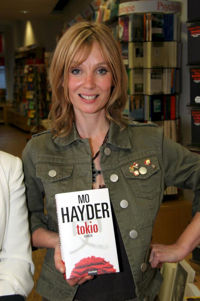 Mo Hayder at the launch of the German edition of her 2004 novel Tokyo, which many consider her masterpiece.