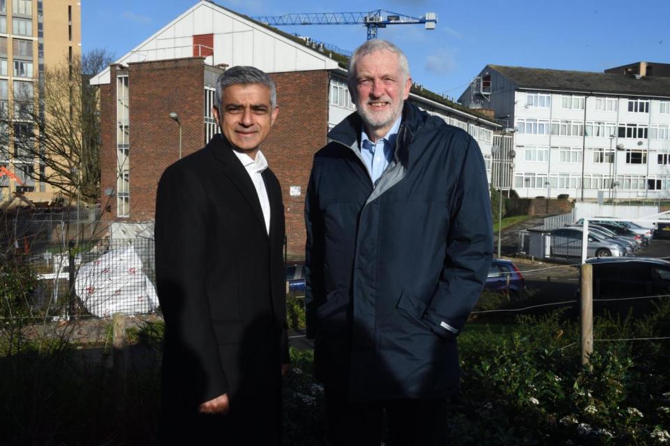 Sadiq Khan and Jeremy Corbyn (Jeremy Selwyn)