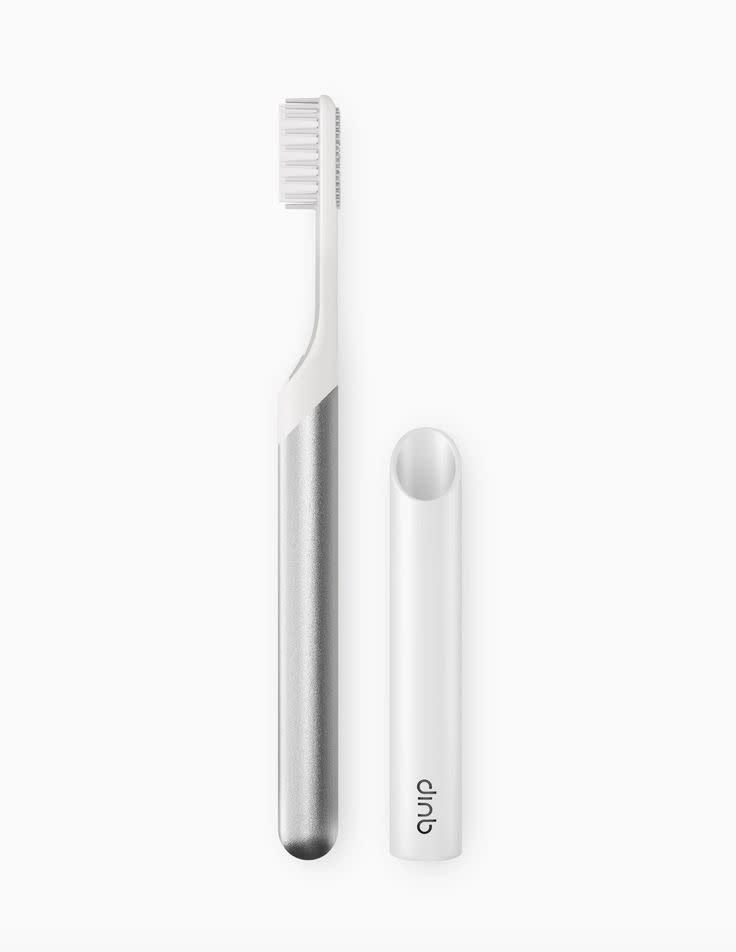 Quip has three-month subscription sets that include an electric toothbrushes, which <a href="https://www.huffpost.com/entry/quip-toothbrush-review-2019_l_5d34e45ae4b0419fd32ea210" target="_blank" rel="noopener noreferrer">we reviewed in August</a>, toothpaste and <a href="https://www.huffpost.com/entry/quip-floss-review-with-pictures_l_5db32d8de4b079eb95a30186" target="_blank" rel="noopener noreferrer">refillable floss that we recently reviewed</a>, too. Plus, Quip has starter sets for kids so that they won't hate flossing so much. And if a set isn't your style, you can opt for a one-time order. <a href="https://fave.co/2O8ojen" target="_blank" rel="noopener noreferrer"><strong>For Cyber Monday, Quip is 15% off orders of $55 or more and 20% off orders that are $145 or more</strong></a> with code&nbsp;<strong>HOLIDAYSALE</strong>.