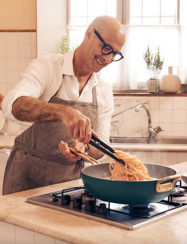 <p>Williams Sonoma</p> Stanley Tucci Cooks on Instagram and on His Show 'Searching for Italy'