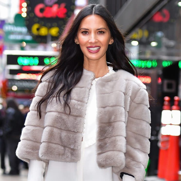 Olivia Munn in New York City on December 6, 2016. (Photo: James Devaney/GC Images)