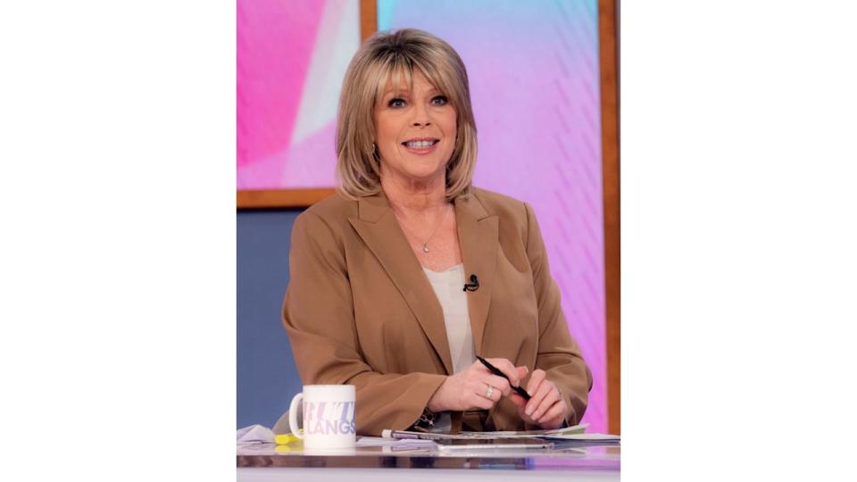 Ruth Langsford in a brown blazer