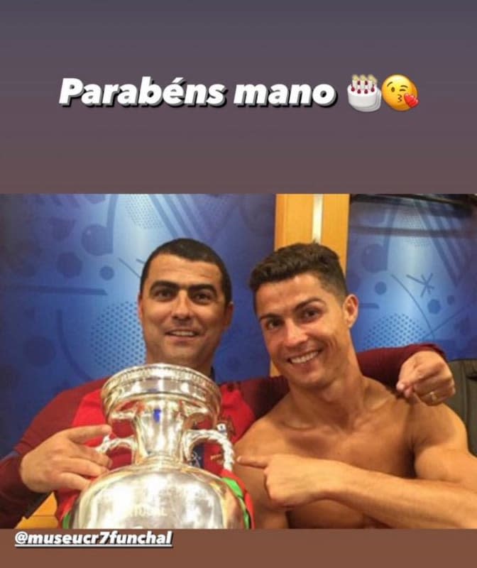 Cristiano Ronaldo felicita a su hermano Hugo